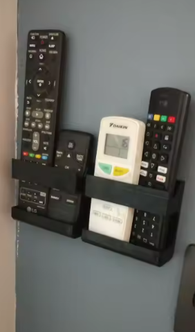 Customer photo of the black wall organiser